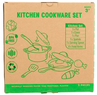 Thumbnail 2: Toy Chef 9 Pc Kitchen Cookware Set 