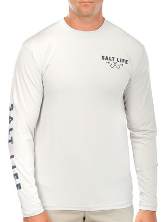 Thumbnail 4: Salt Life Salt Life Mens Long Sleeve Nothin' But Bite Shirt 