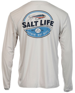 Thumbnail 1: Salt Life Salt Life Mens Long Sleeve Nothin' But Bite Shirt 