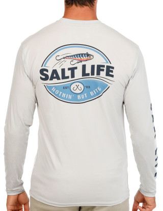 Thumbnail 2: Salt Life Salt Life Mens Long Sleeve Nothin' But Bite Shirt 