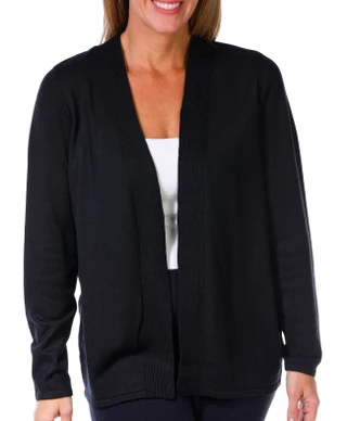 Thumbnail 1: Tint & Shadow Tint & Shadow Womens Long Sleeve Pointelle Trim Cardigan 