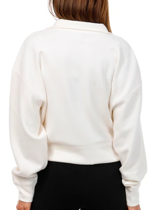 Thumbnail 2: Express Womens Active Scuba 1/4 Zip Neck Top 