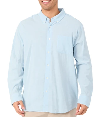 Thumbnail 1: GRAYERS Grayers Mens Long Sleeve Malibu Poplin Button Down Shirt 