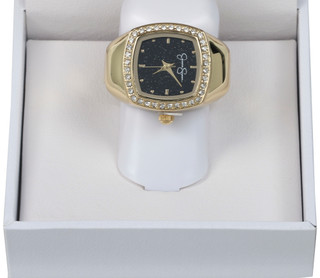 Thumbnail 3: Jessica Simpson Jessica Simpson Womens Gold and CZ Ring Watch 