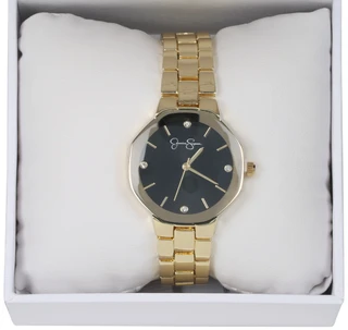 Thumbnail 3: Jessica Simpson Jessica Simpson Womens Gold Black Dial Watch 