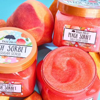 Thumbnail 7: Tree Hut Tree Hut 18 Oz. Peach Sorbet Shea Sugar Scrub 