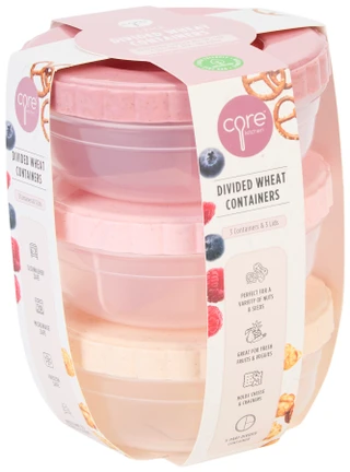 Thumbnail 1: CORE HOME Core Home 3 Pk Divided Wheat Containers 