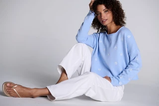 Thumbnail 2: MOON & MADISON Moon & Madison Juniors Embroidered Seashell Sweater 