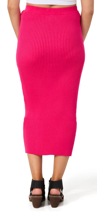 Thumbnail 2: No Comment No Comment Juniors Ribbed Midi Skirt 