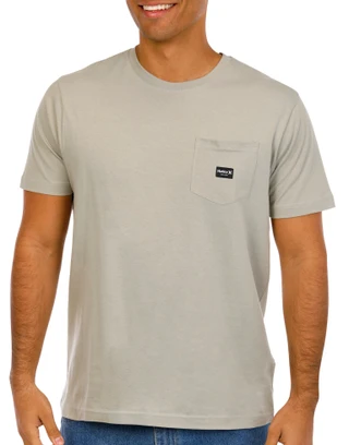 Thumbnail 1: Hurley Hurley Mens Short Sleeve Solid Color Cotton Knit Pocket Tee 