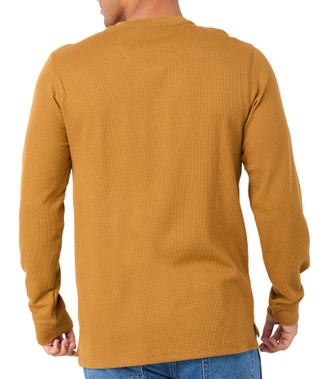 Thumbnail 2: TRUE TIMBER True Timber Mens Long Sleeve Henley Crew Waffle Knit Shirt 