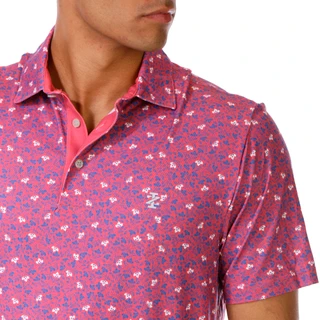 Thumbnail 4: Izod Golf IZOD Golf Mens Short Sleeve Floral Print Polo Shirt 