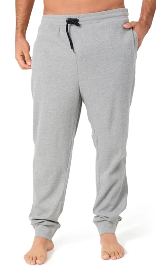 Thumbnail 1: Kenneth Cole Kenneth Cole Mens Solid Waffle Pull-On Lounging Jogger Pants 