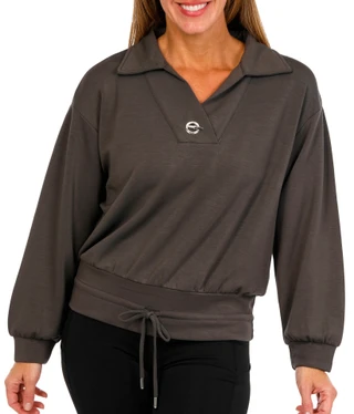 Thumbnail 1: ADRIENNE VITTADINI Adrienne Vittadini Womens Long Sleeve Grommet Pullover 