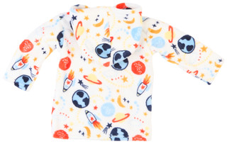Thumbnail 2: DREAMGRO DreamGro Baby Outer Space Print Plush Bath Robe 