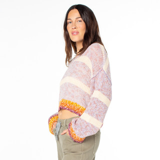 Thumbnail 3: ROXY Roxy Juniors Marine Magic Cropped Sweater 