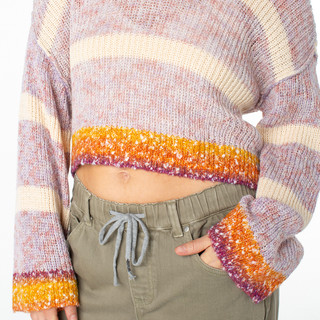Thumbnail 5: ROXY Roxy Juniors Marine Magic Cropped Sweater 