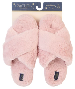 Thumbnail 3: RACHEL ROY Rachel Roy Womens Cardi Plush Cross Band Slippers 
