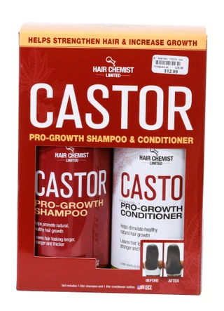 Thumbnail 1: HAIR CHEMIST 2 Pk Castor Pro-Growth Shampoo & Conditioner Set 