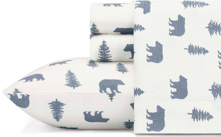 Thumbnail 1: Eddie Bauer Eddie Bauer Bears & Trees Flannel Sheet Set 