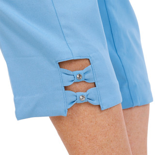 Thumbnail 3: Coral Bay Coral Bay Womens Double Bow Rhinestone Capris 