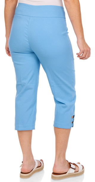 Thumbnail 6: Coral Bay Coral Bay Womens Double Bow Rhinestone Capris 