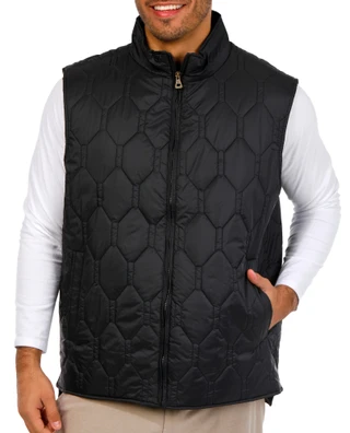 Thumbnail 1: Hunter Hunter Mens Hexagon Quilted Lightweight Vest 