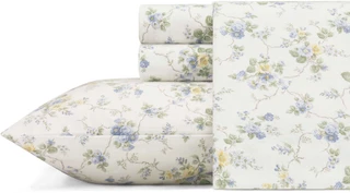 Thumbnail 1: Laura Ashley Laura Ashley Le Fleur Flannel Sheet Set 