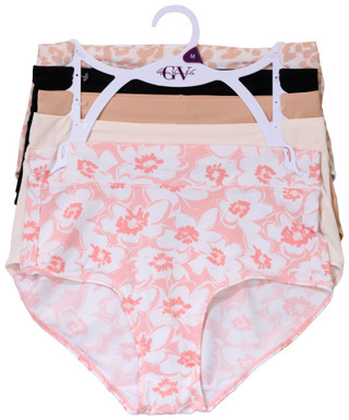 Thumbnail 1: Gloria Vanderbilt Gloria Vanderbilt Womens 5 Pk Microfiber Brief Panties 
