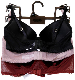 Thumbnail 2: JASON WU Jason Wu Womens 3 Pk Lace Mesh Underwire Bra 