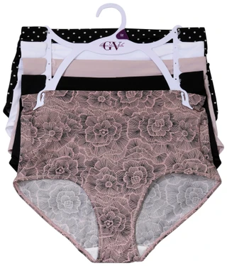 Thumbnail 1: Gloria Vanderbilt Gloria Vanderbilt Womens 5 Pk Microfiber Brief Panties 