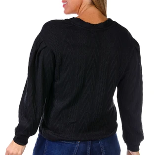 Thumbnail 2: ADRIENNE VITTADINI Adrienne Vittadini Womens Faux Button Surplice Neck Top 