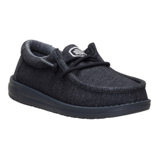 Thumbnail 2: Hey Dude Hey Dude Boys Wally Stretch Knit Slip On Shoes 