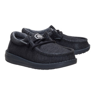 Thumbnail 14: Hey Dude Hey Dude Boys Wally Stretch Knit Slip On Shoes 