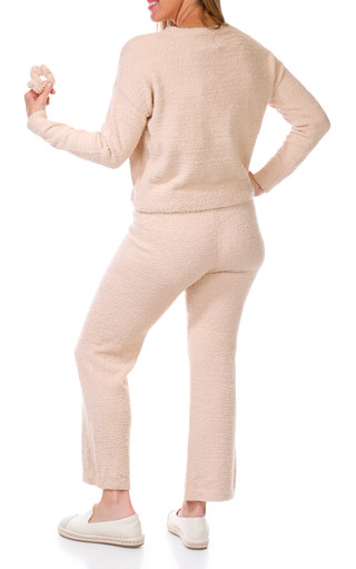 Thumbnail 2: No Comment No Comment Juniors 2 Pc Teddy Lounging Pullover & Pants Set 