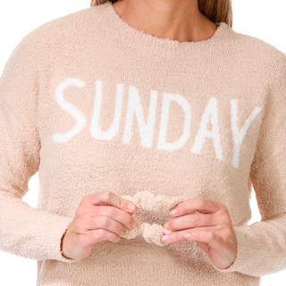 Thumbnail 3: No Comment No Comment Juniors 2 Pc Teddy Lounging Pullover & Pants Set 