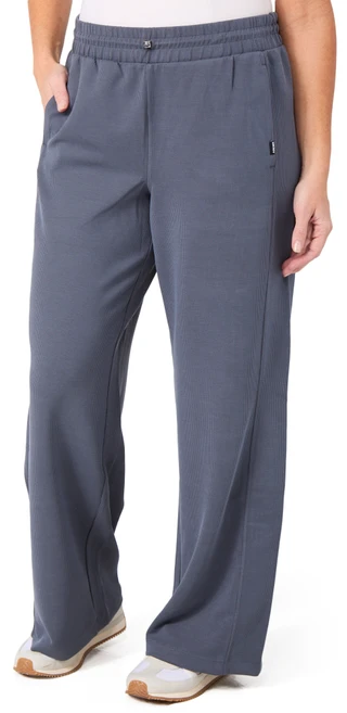 Thumbnail 1: DKNY DKNY Womens Pull-On Ribbed Wide Leg Pants 