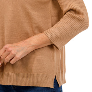 Thumbnail 2: Tint & Shadow Tint & Shadow Womens 3/4 Sleeve Ribbed Sweater 
