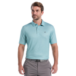 Thumbnail 1: Callaway Callaway Mens Heather Geo Short Sleeve Print Golf Polo 