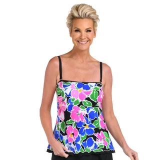 Thumbnail 1: Maxine of Hollywood Maxine of Hollywood Womens Summer Splash Bandeau Tankini 