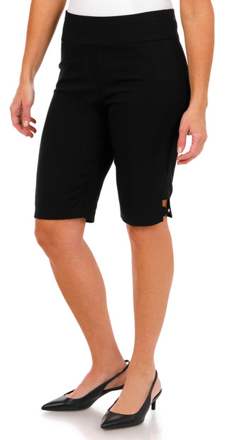 Thumbnail 2: Coral Bay Coral Bay Womens Pull On Bow Hem Bermuda Shorts 