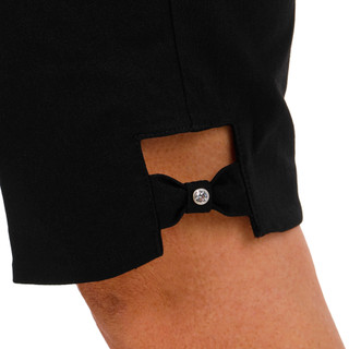 Thumbnail 3: Coral Bay Coral Bay Womens Pull On Bow Hem Bermuda Shorts 
