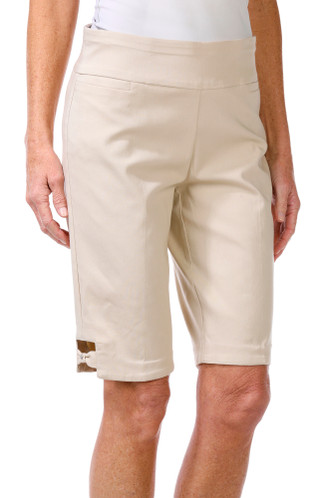 Thumbnail 1: Coral Bay Coral Bay Womens Pull On Bow Hem Bermuda Shorts 