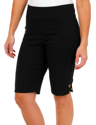 Thumbnail 1: Coral Bay Coral Bay Womens Pull On Bow Hem Bermuda Shorts 