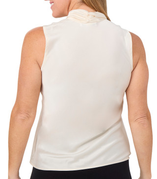 Thumbnail 2: NINE WEST Nine West Womens Sleeveless Satin Tie Neck Cami 