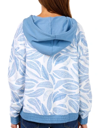 Thumbnail 2: REEL LEGENDS Reel Legends Womens Long Sleeve Waffle Hooded Top 