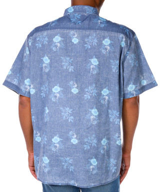 Thumbnail 6: FLAG AND ANTHEM Mens Puckett Clifford Floral Print Vintage Button Down Shirt 
