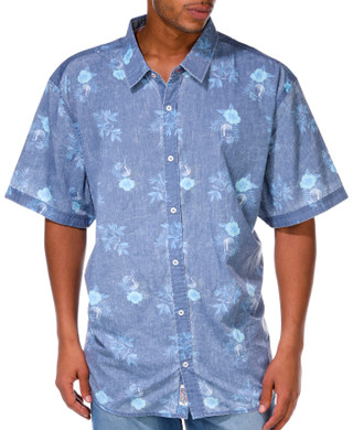 Thumbnail 8: FLAG AND ANTHEM Mens Puckett Clifford Floral Print Vintage Button Down Shirt 