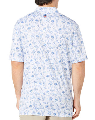 Thumbnail 5: FLAG AND ANTHEM Mens Quinby Stripped Tropical Print Performance Golf Polo 