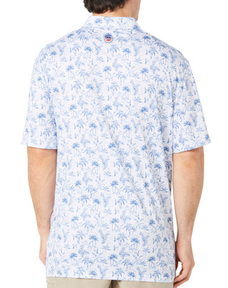Thumbnail 6: FLAG AND ANTHEM Mens Quinby Stripped Tropical Print Performance Golf Polo 